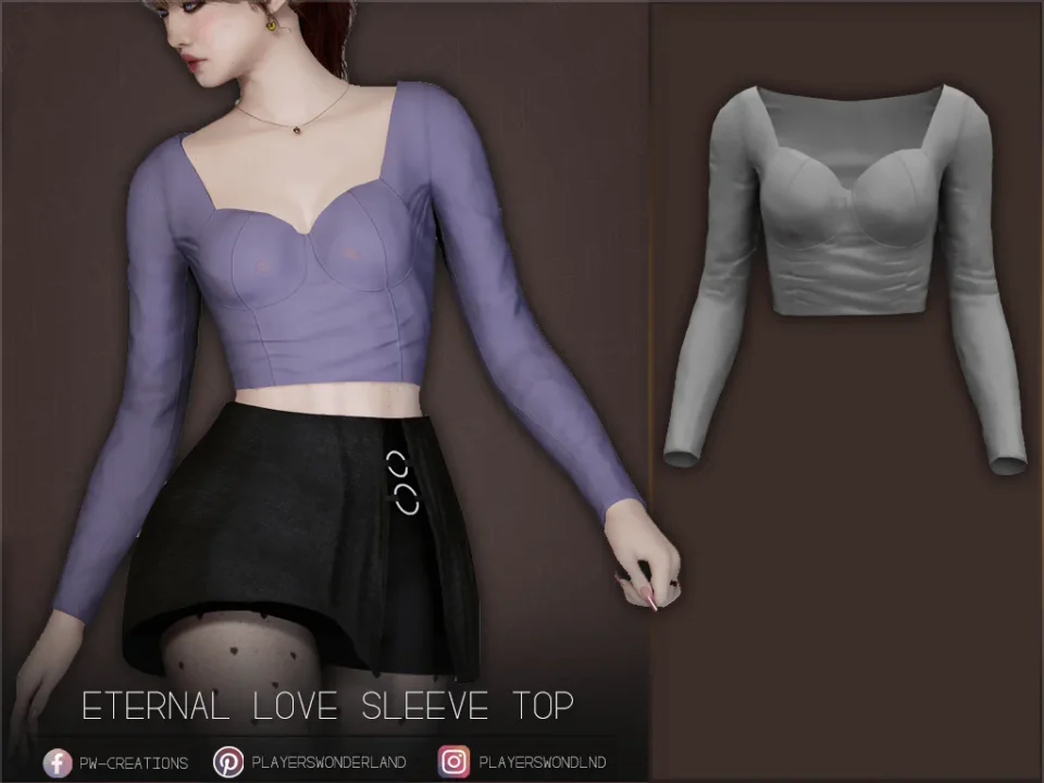 Eternal Heart Sleeve Top