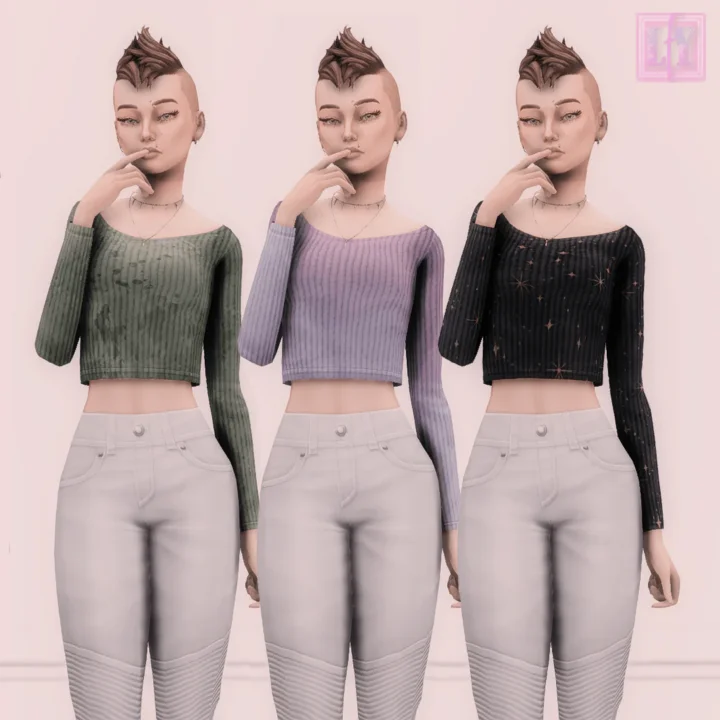 Crop Sweater Top