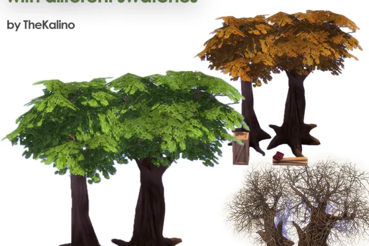 Treehouse with swatches