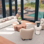 A-Frame with a pool