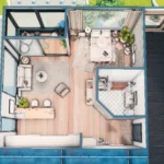 Medina Studios with a balcony