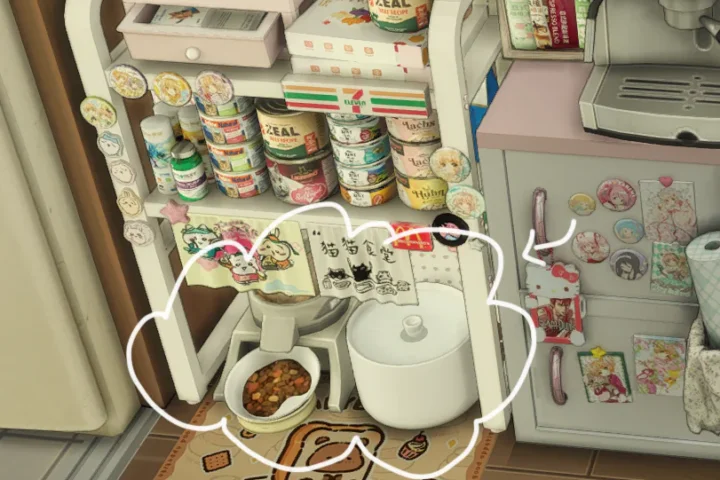 LIN-DIAN Pet food bowl+water bowl
