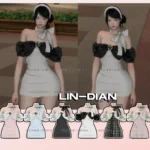 LIN-DIAN Light luxury short dress