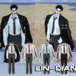 LIN-DIAN Men's suits and coats draped over them