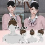 LIN-DIAN Side bangs and headdress