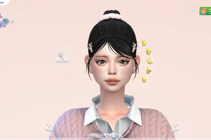LIN-DIAN Side bangs and headdress