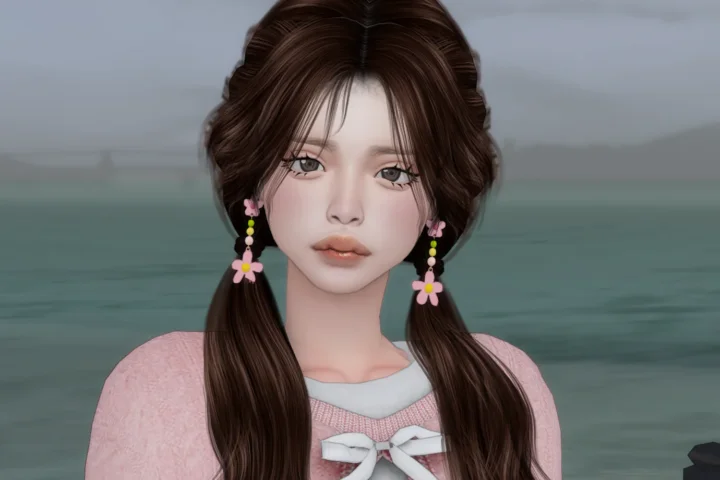 LIN-DIAN Flowers Earrings