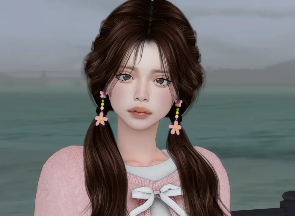 LIN-DIAN Flowers Earrings