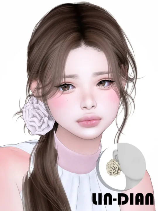 LIN-DIAN Side flower headpiece