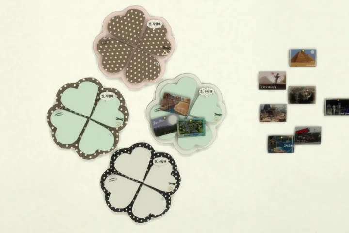 LIN-DIAN Four-leaf clover felt board