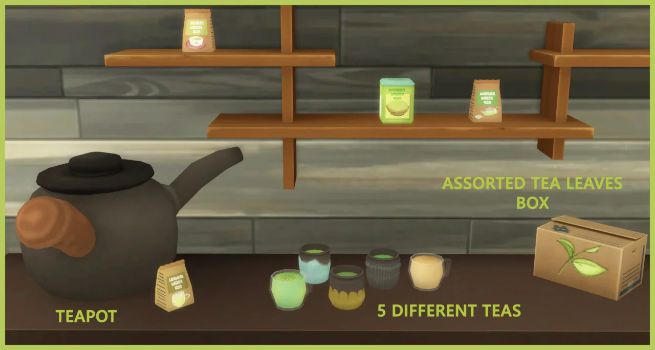 Tea Pot and Green Tea