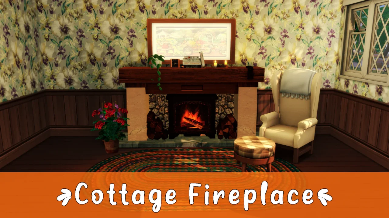 Cottage fireplace