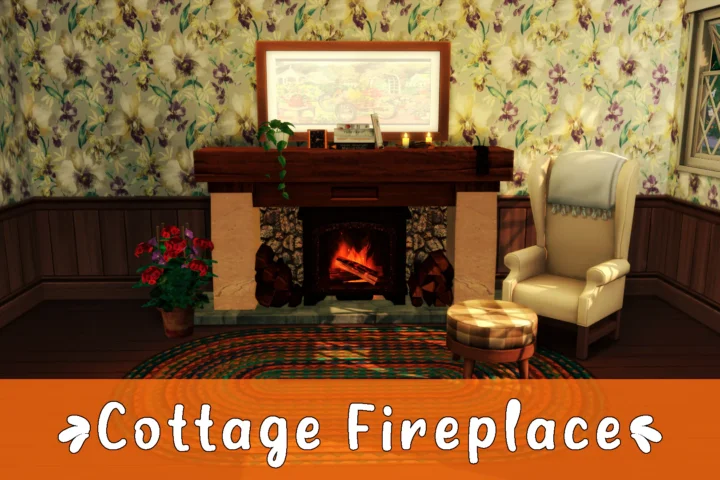 Cottage fireplace