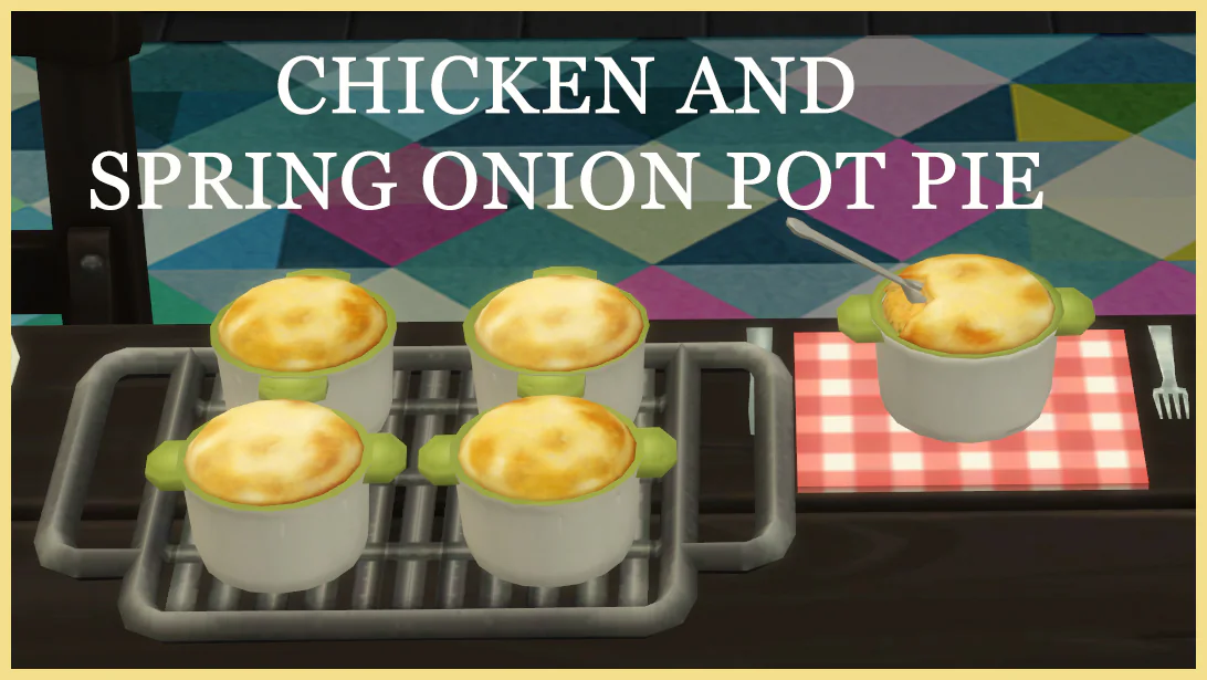 CHICKEN AND SPRING ONION POT PIE