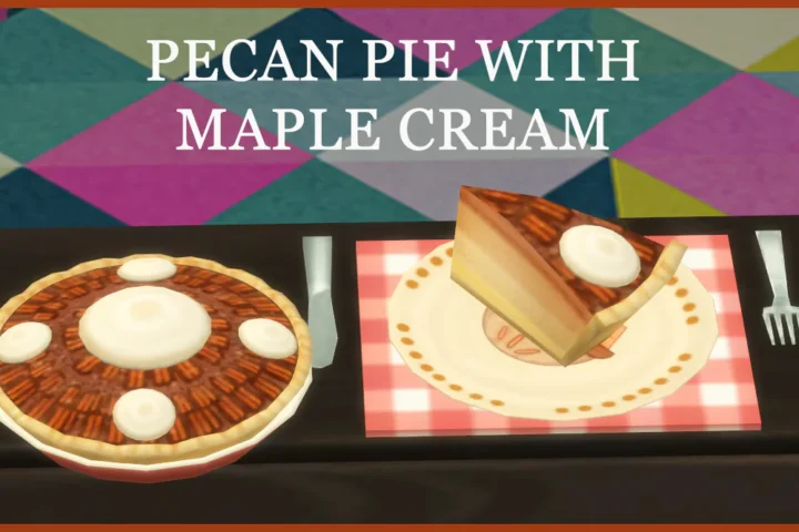PECAN PIE WITH MAPLE CREAM