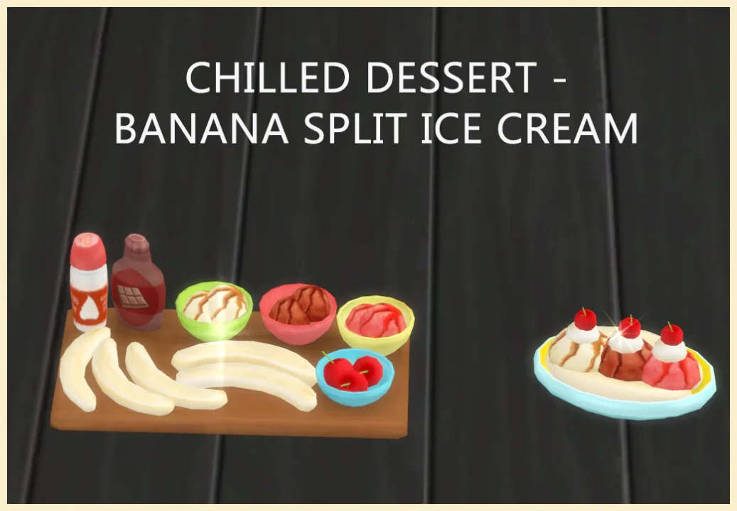 BANANA SPLIT ICE CREAM
