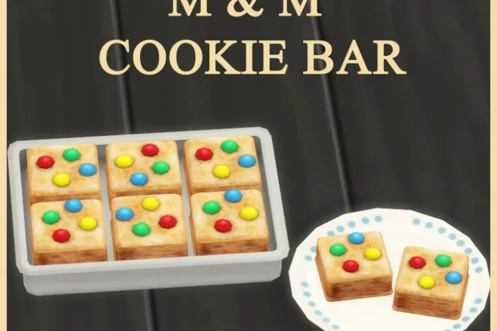 M & M COOKIE BARS