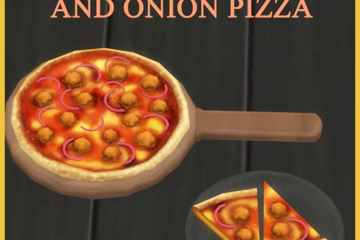 BBQ CHICKEN AND ONION PIZZA
