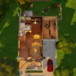 Yellow traditional home