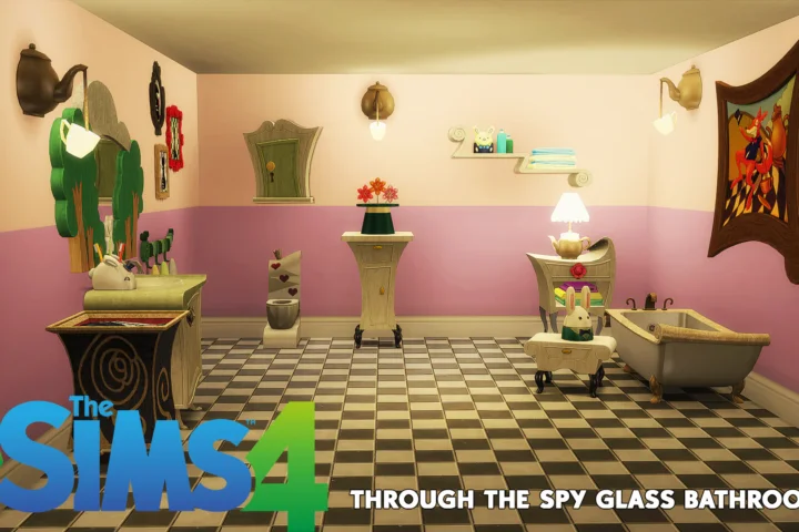 Through the spy glass bathroom