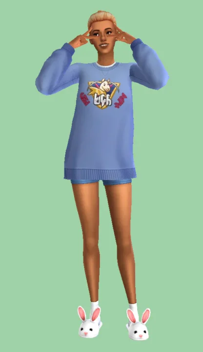 Custom Basegame Styled Look - A Casual Day In