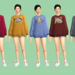 Custom Basegame Styled Look - A Casual Day In
