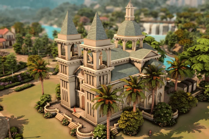Wedding Cathedral with Cemetery