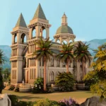 Wedding Cathedral with Cemetery