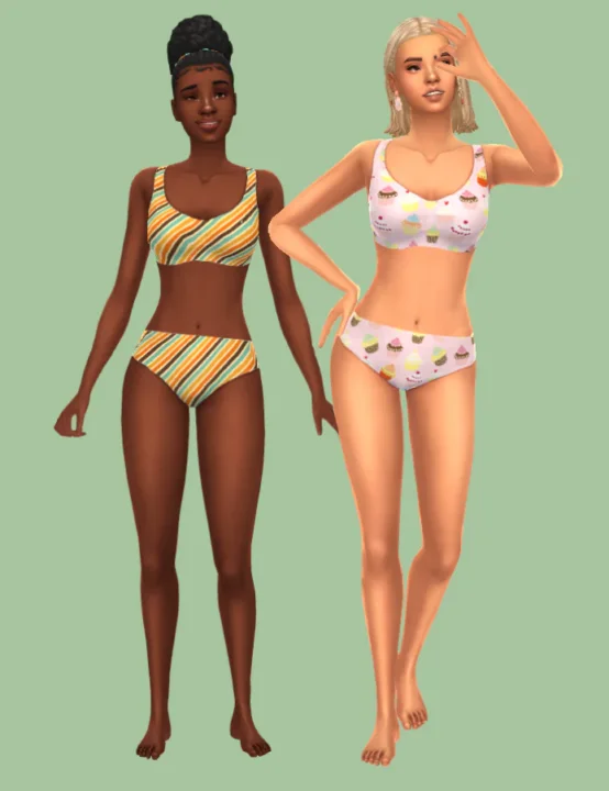 Cute as a Button Bikini Set