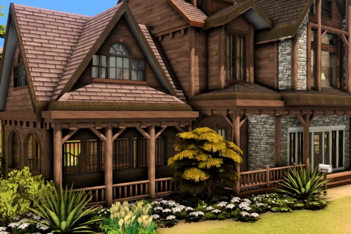 Family House with Barn