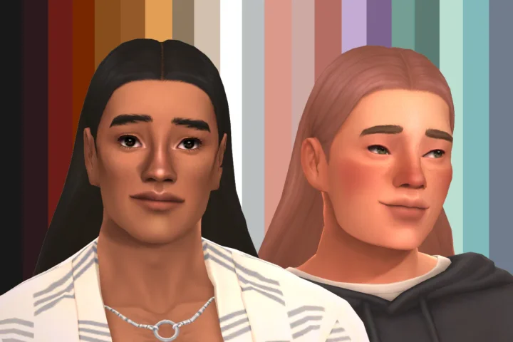 SDX026 - Lucky Hair Palette Recolor (Base Game-Masculine)