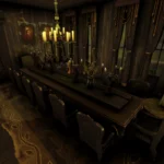 Haunted Mansion with Cemetery and Swamp