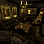 Haunted Mansion with Cemetery and Swamp