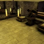 Haunted Mansion with Cemetery and Swamp