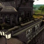 Haunted Mansion with Cemetery and Swamp