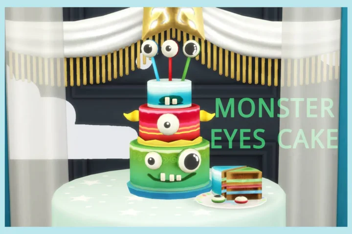 Monster Eyes Birthday Cake