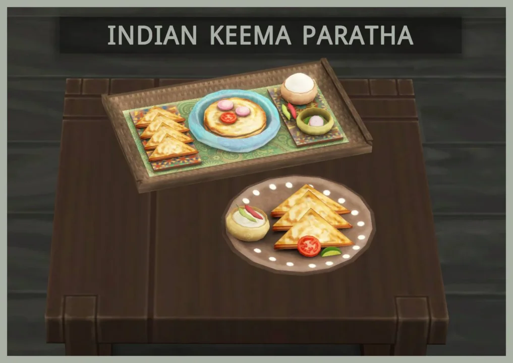 Indian Keema Paratha