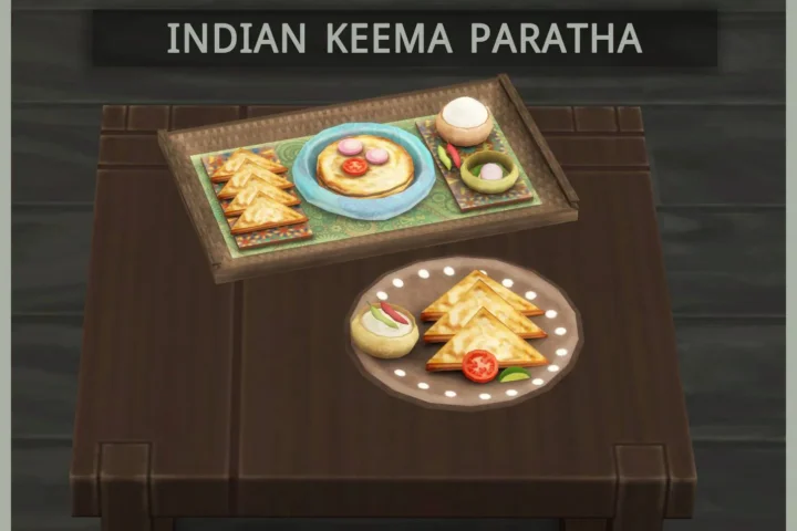 Indian Keema Paratha