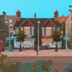 British Row of Shops
