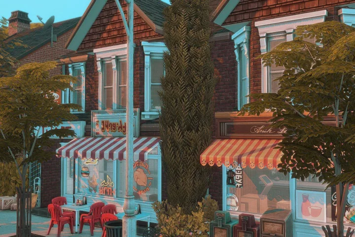 British Row of Shops