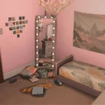 Cute Lilac And Pink Girls Bedroom NO CC