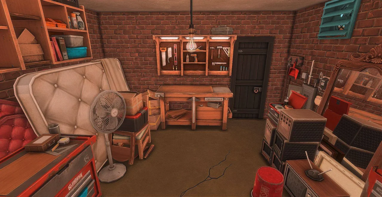 Cluttered Garage / Workshop