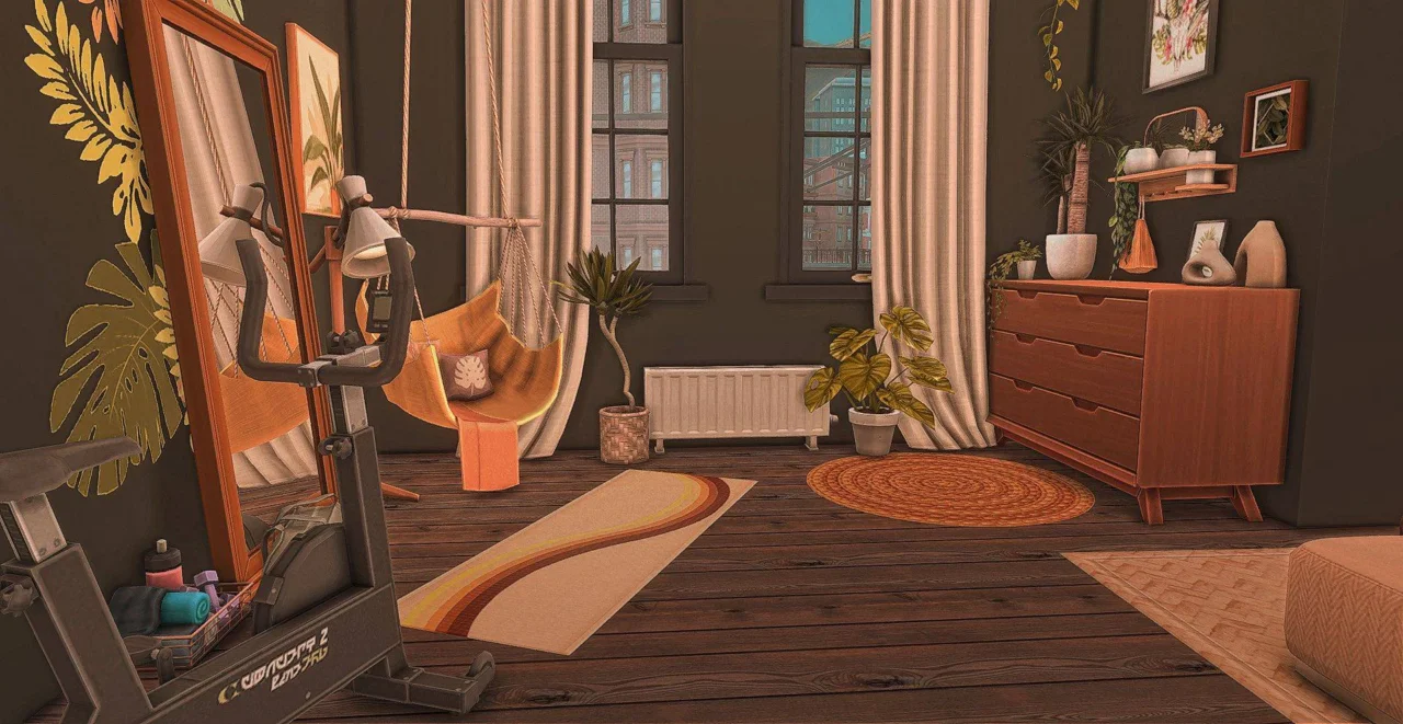 Fitness Instructor's Bedroom