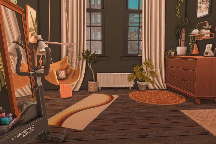 Fitness Instructor's Bedroom