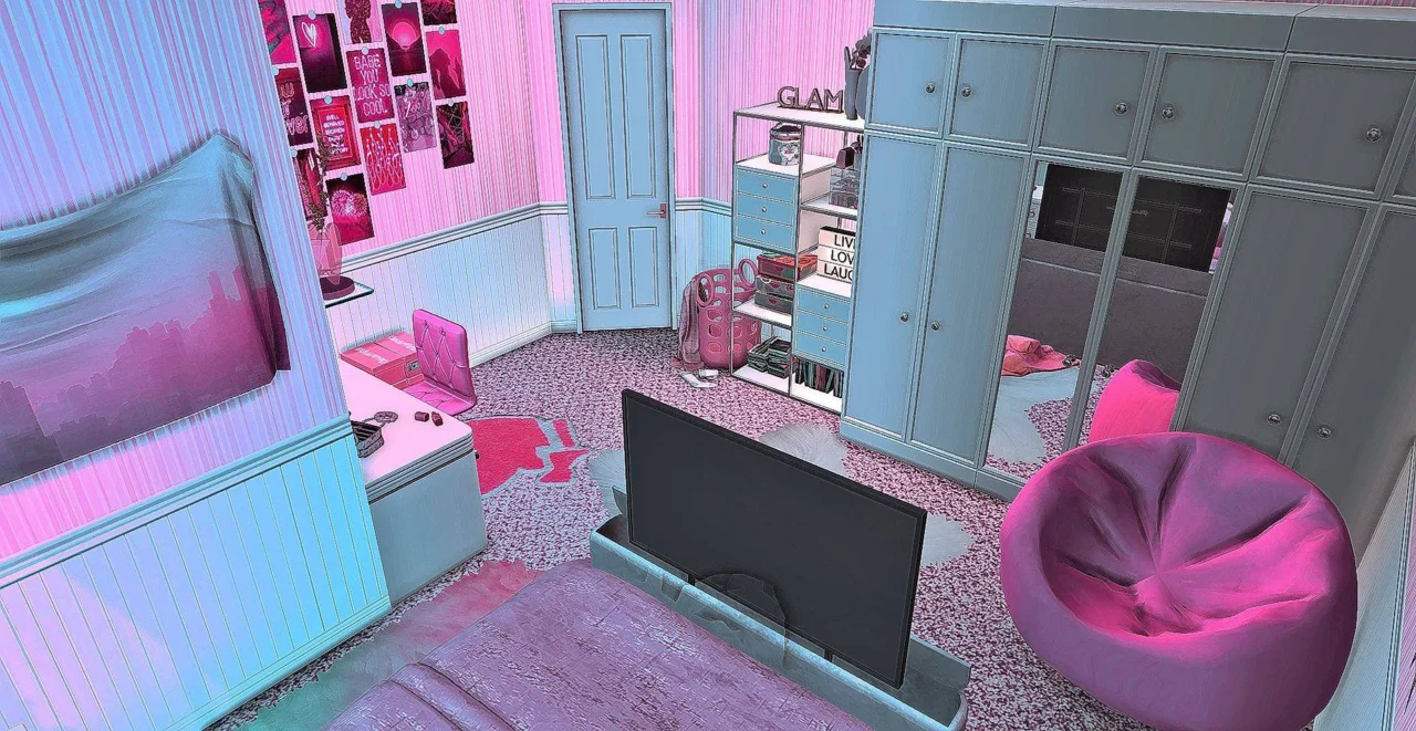 Lil Cutie - Girly Glam Bedroom - Teen Room