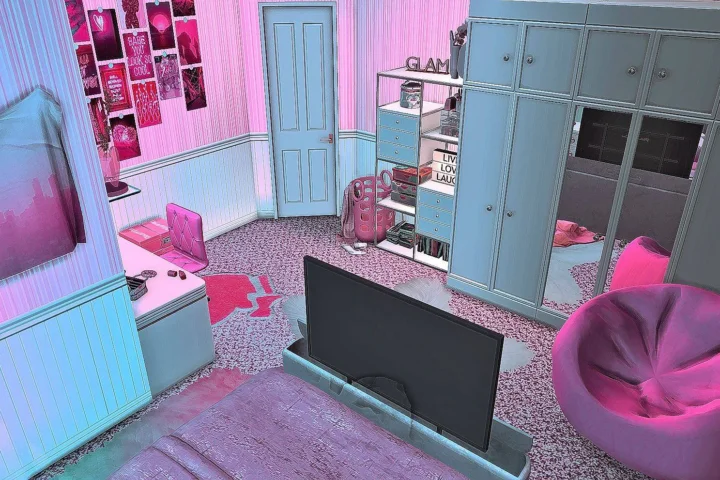 Lil Cutie - Girly Glam Bedroom - Teen Room