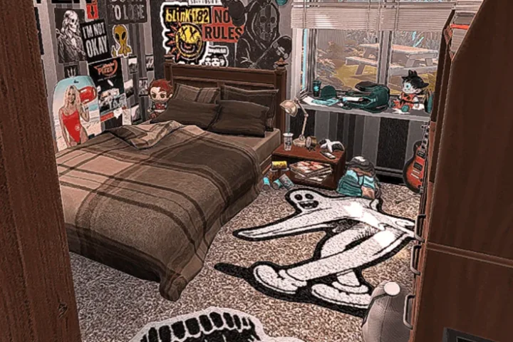 Skater/Grunge Teen Boys Bedroom