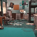 Messy Rundown Boys Bedroom