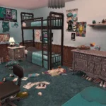 Messy Rundown Boys Bedroom