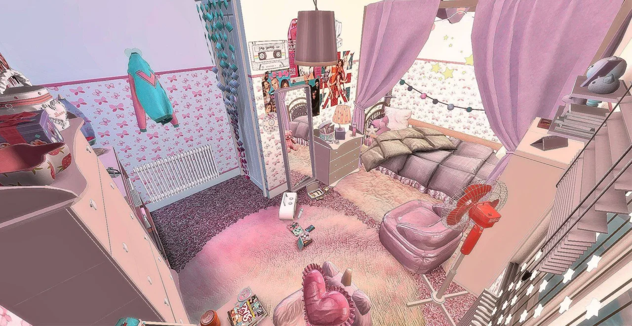 Early 2000s Nostalgic Girls Bedroom - Kids Room
